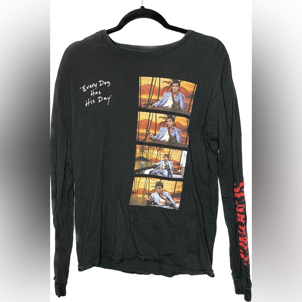 Scarface Black Long Sleeve Graphic Tee